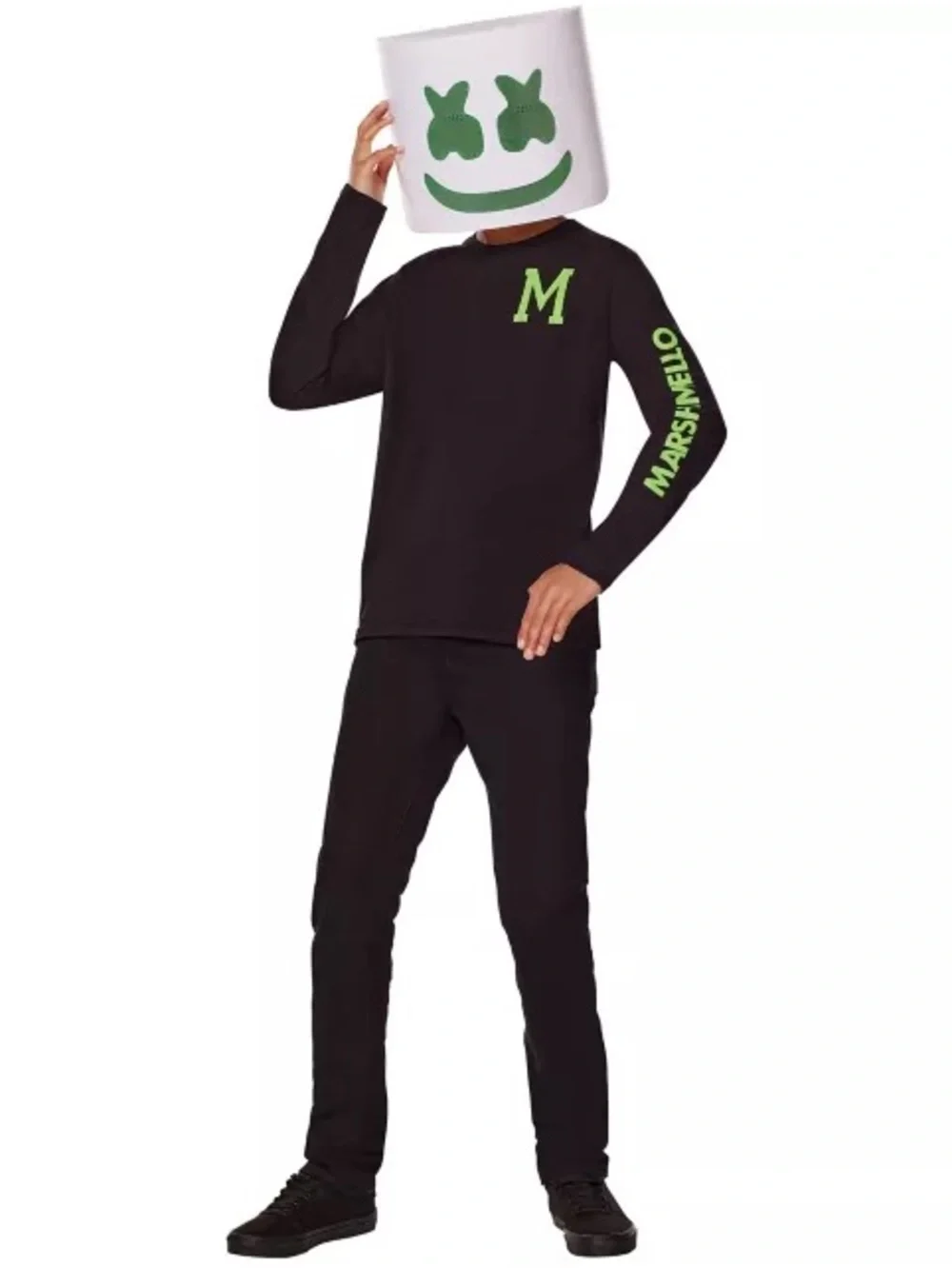 Kids Glow in the Dark Marshmello Costume Kit